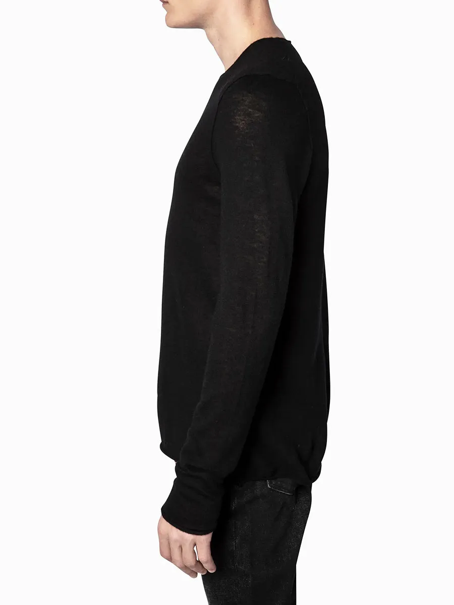 Teiss Cashmere Sweater in Black