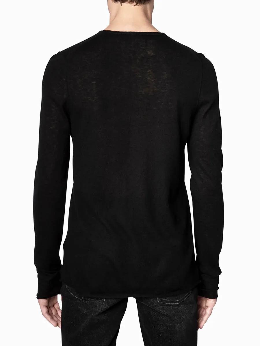 Teiss Cashmere Sweater in Black