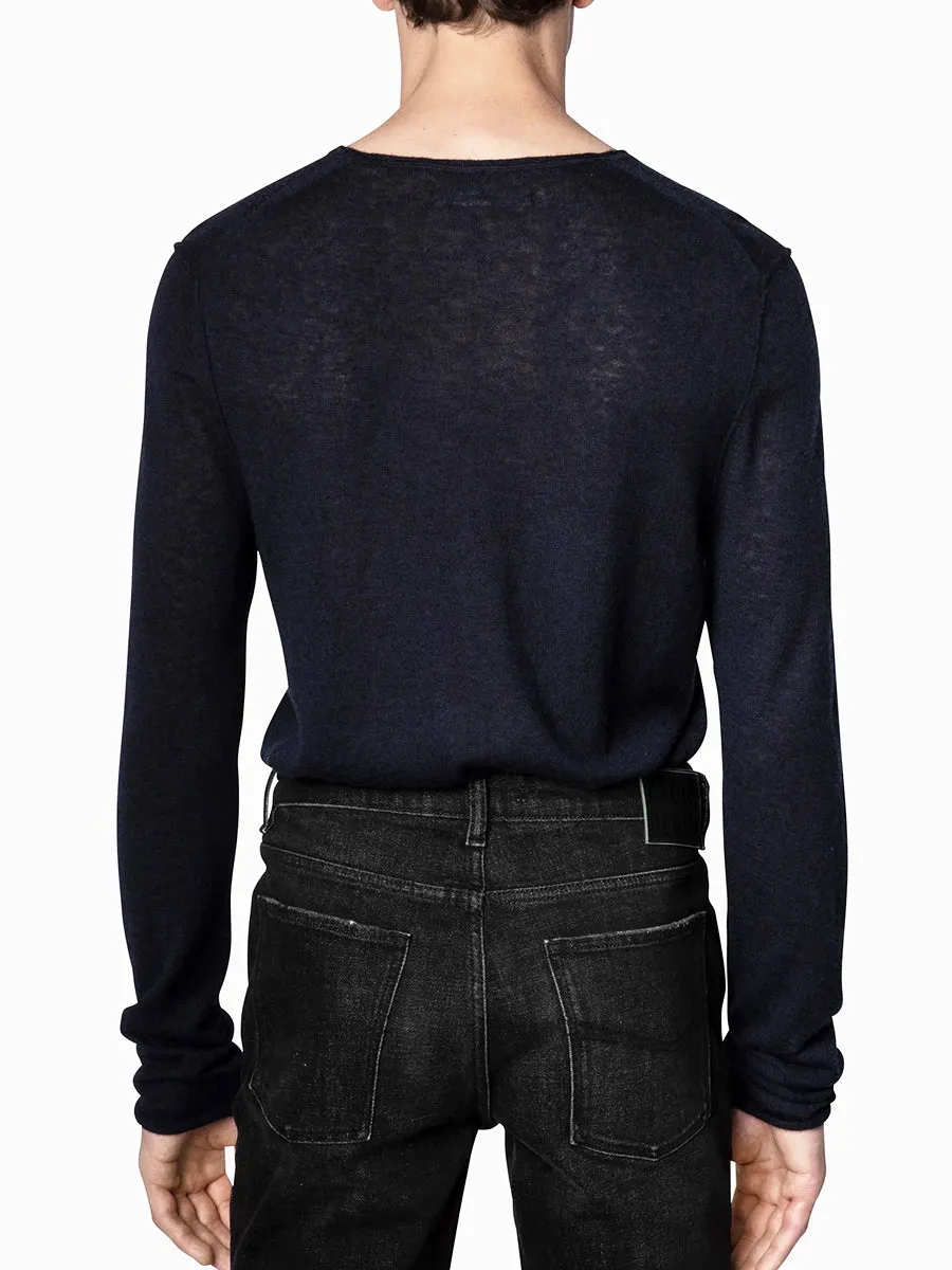 Teiss Cashmere Sweater in Ink