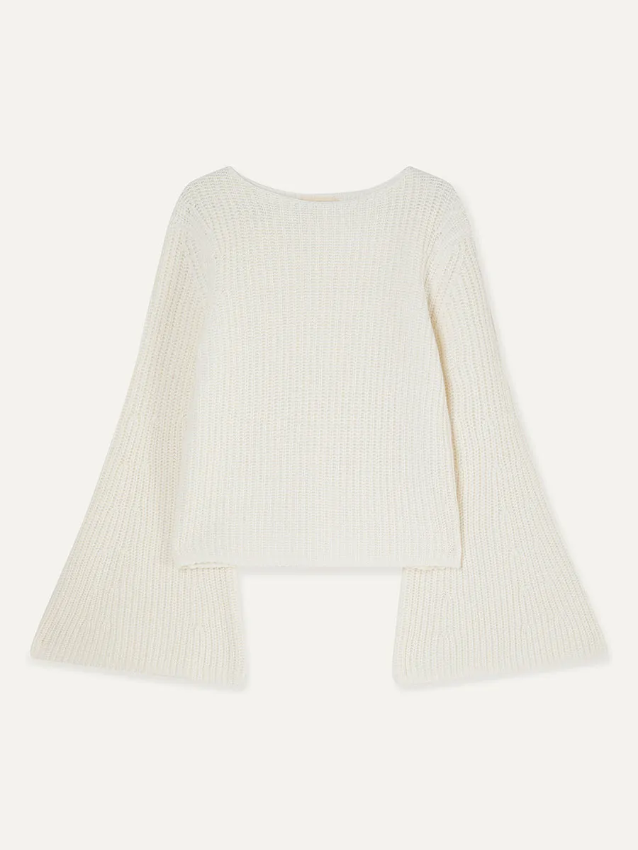 Tumaraa Ribbed Cotton and Cashmere-blend Sweater