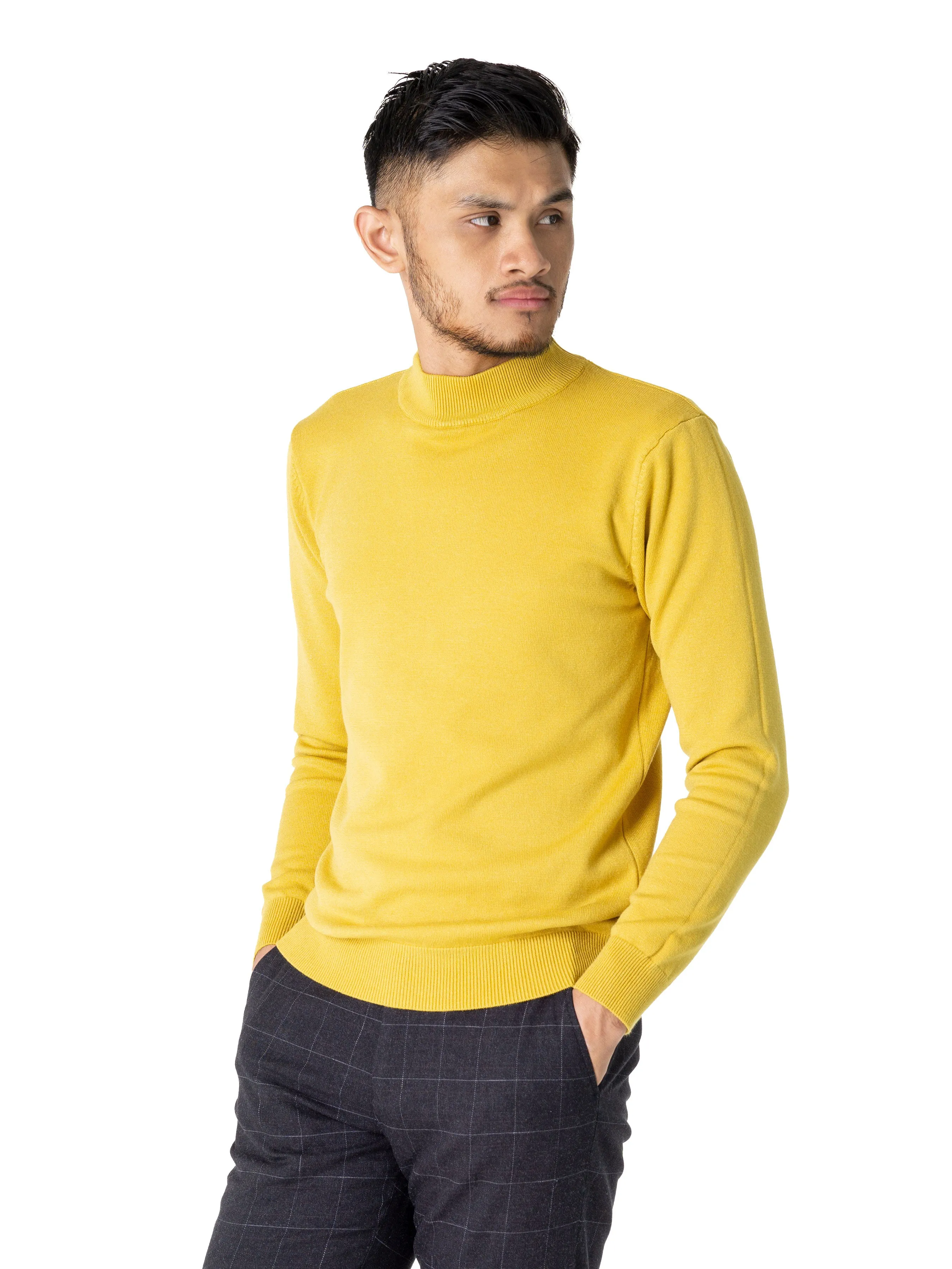 Turtleneck Sweater - Yellow