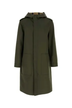 Valentino Garavani Army Green Cotton Trench Coat