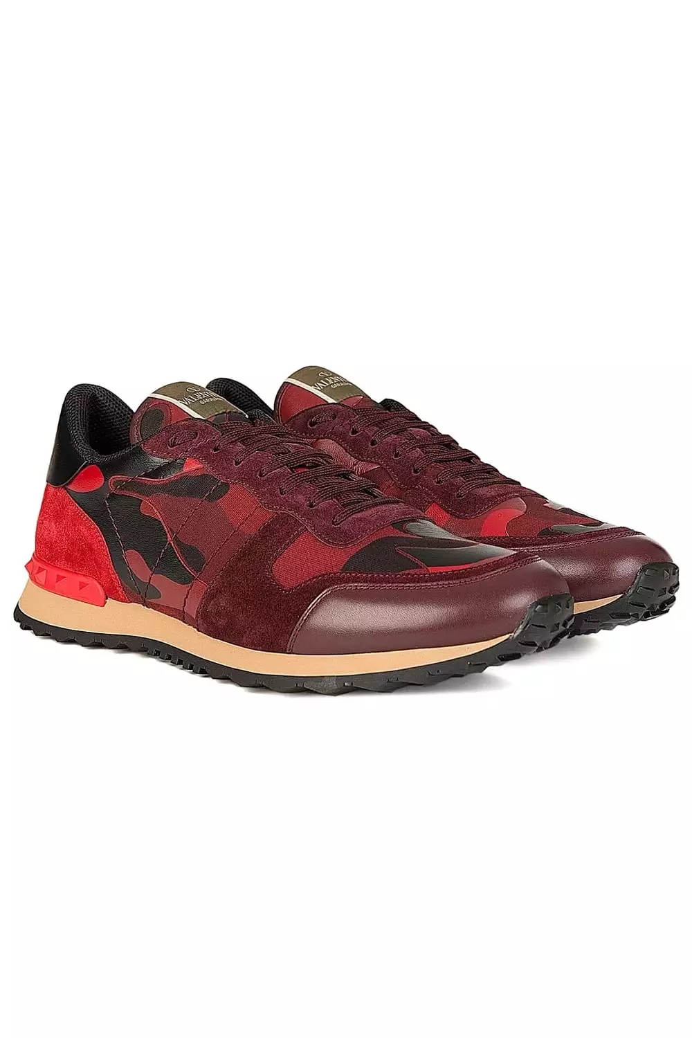 Valentino Garavani Men's Rockrunner Sneakers - CAMO/RED