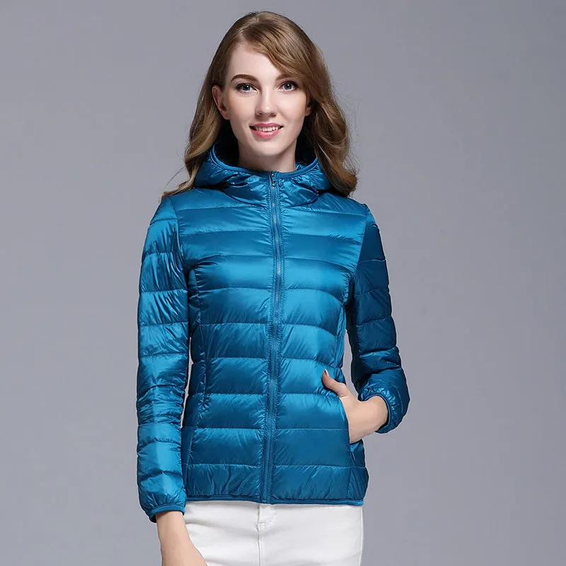 Womens Ultra-light Down Puffer Jacket