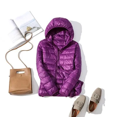 Womens Ultra-light Down Puffer Jacket