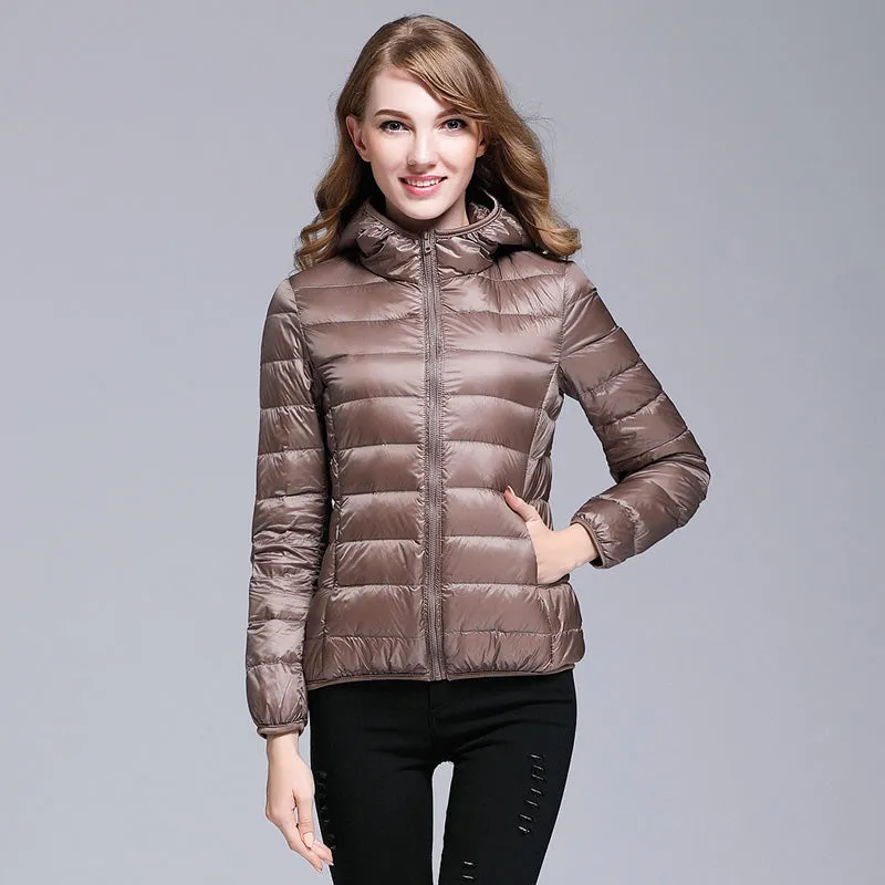 Womens Ultra-light Down Puffer Jacket