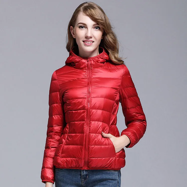 Womens Ultra-light Down Puffer Jacket