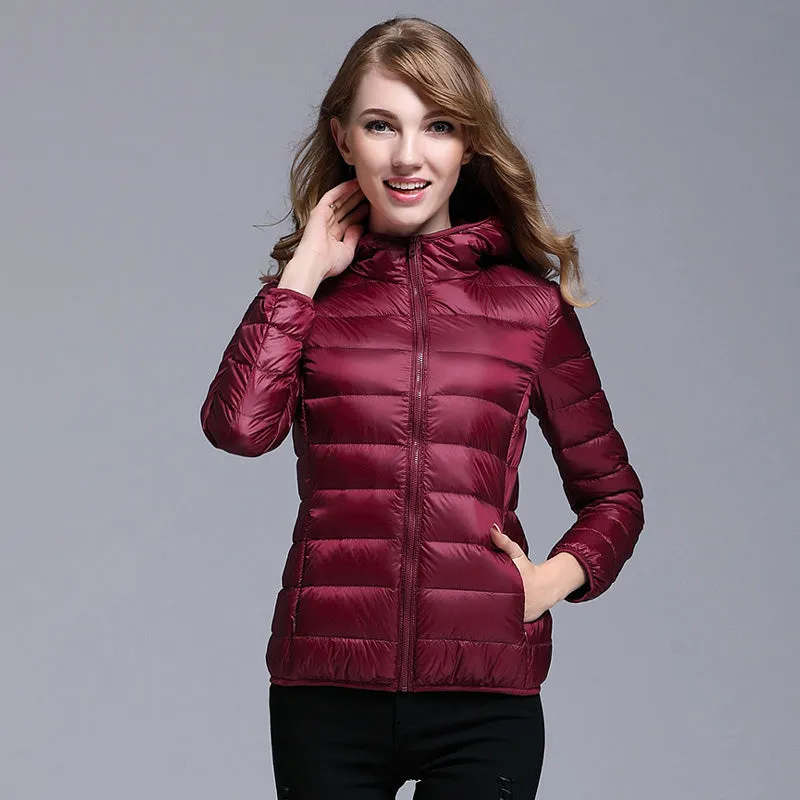 Womens Ultra-light Down Puffer Jacket