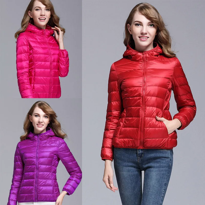 Womens Ultra-light Down Puffer Jacket