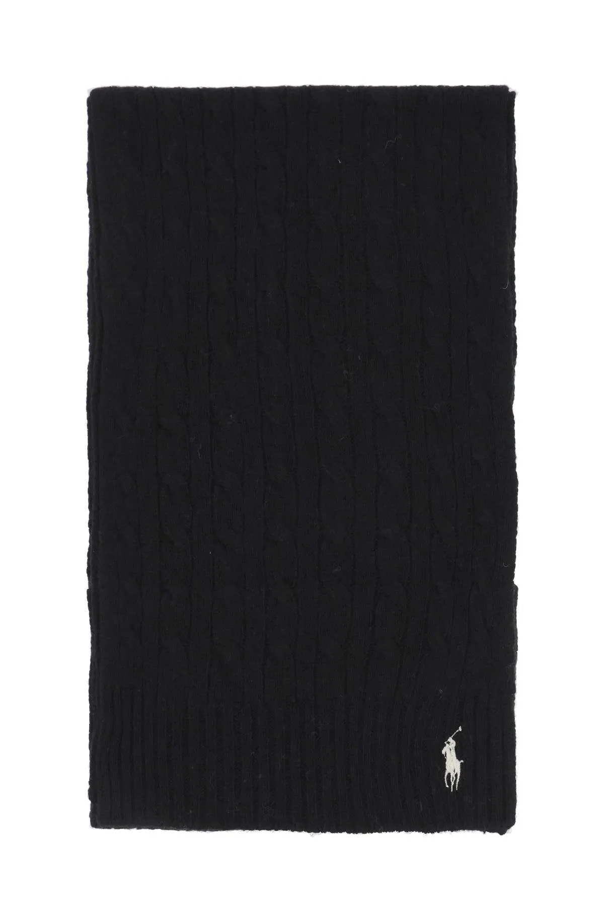 Wool And Cashmere Cable Knit Scarf