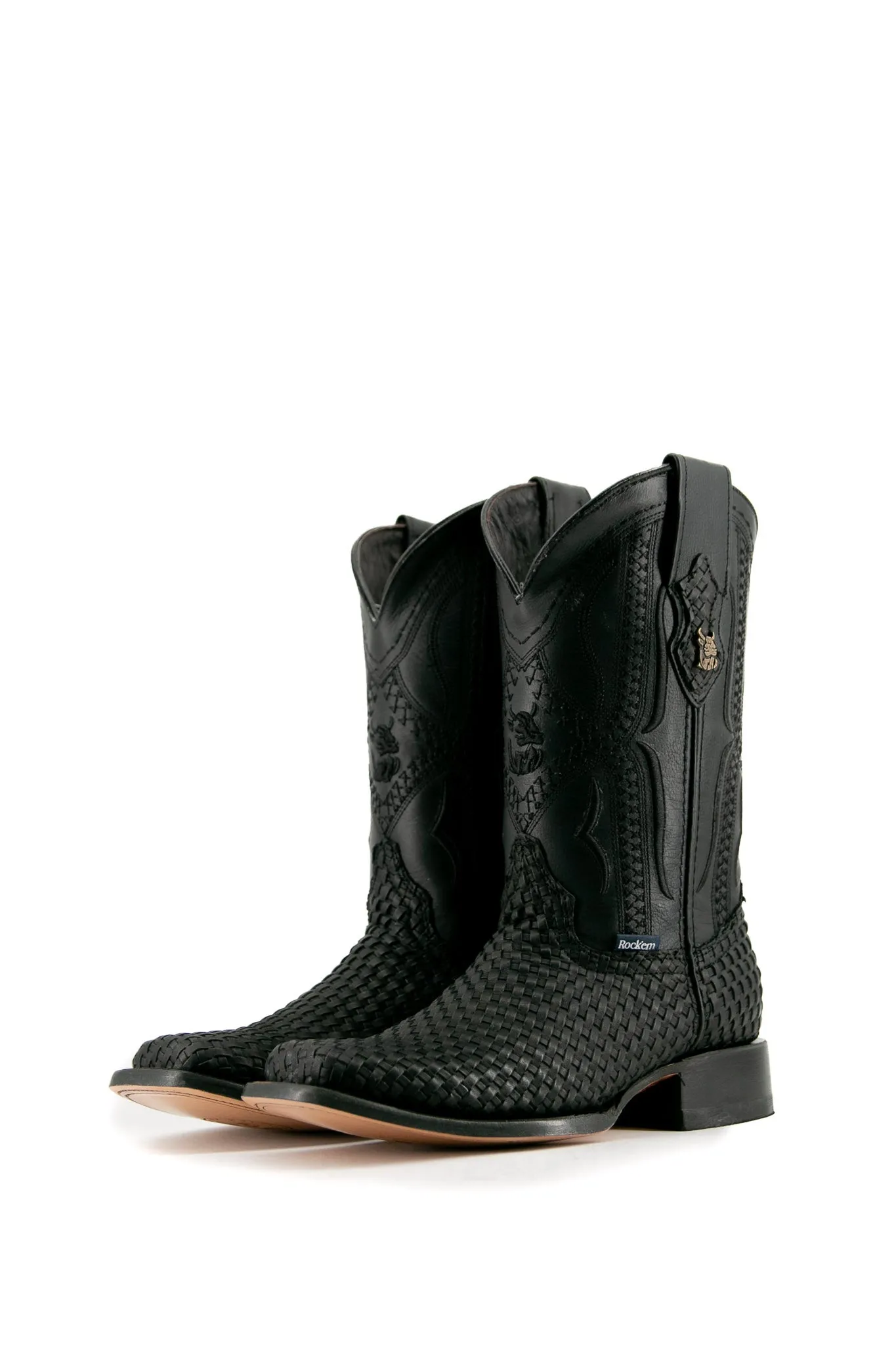 Woven Renegade Rodeo Toe Cowboy Boot