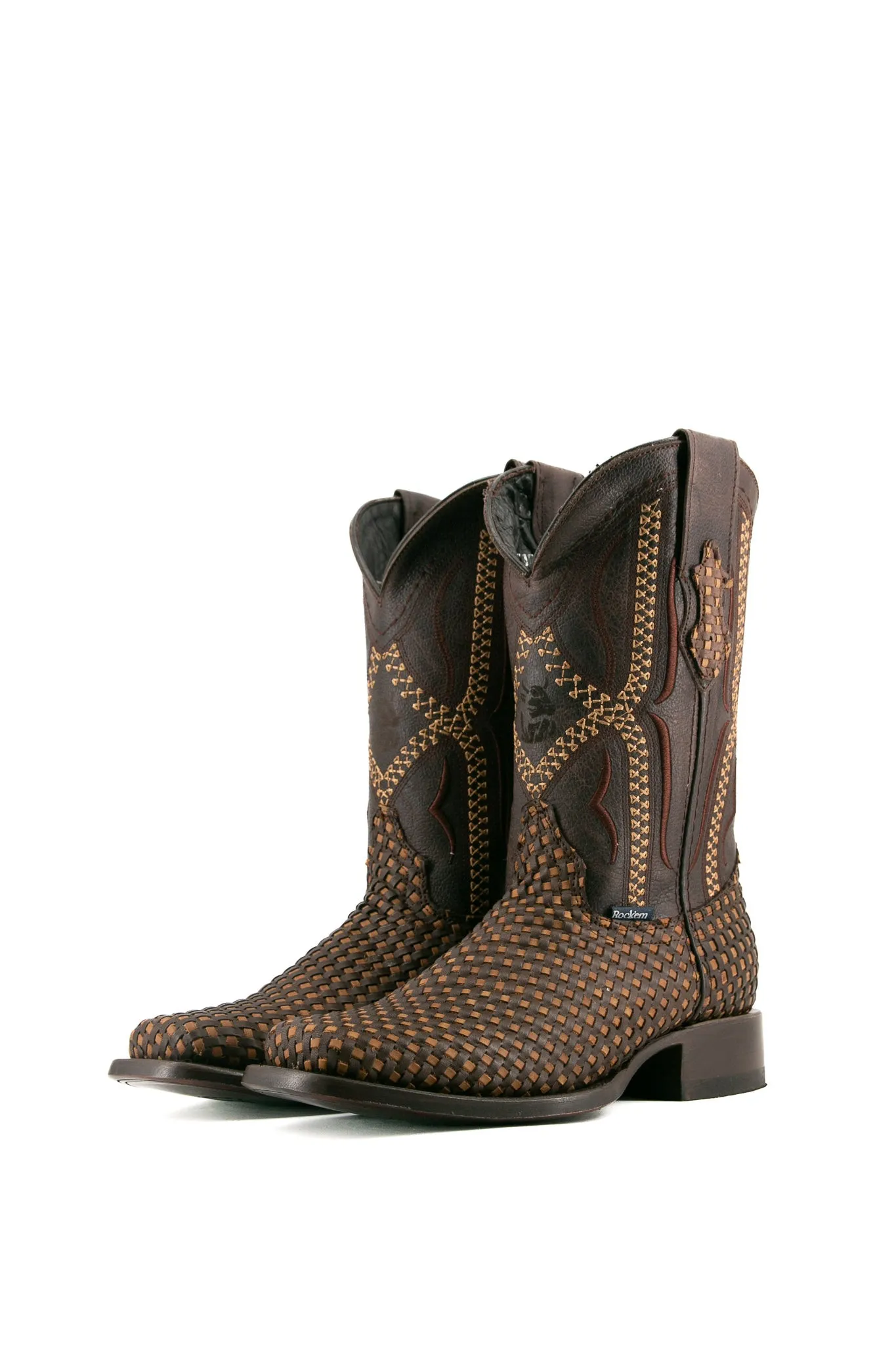 Woven Renegade Rodeo Toe Cowboy Boot