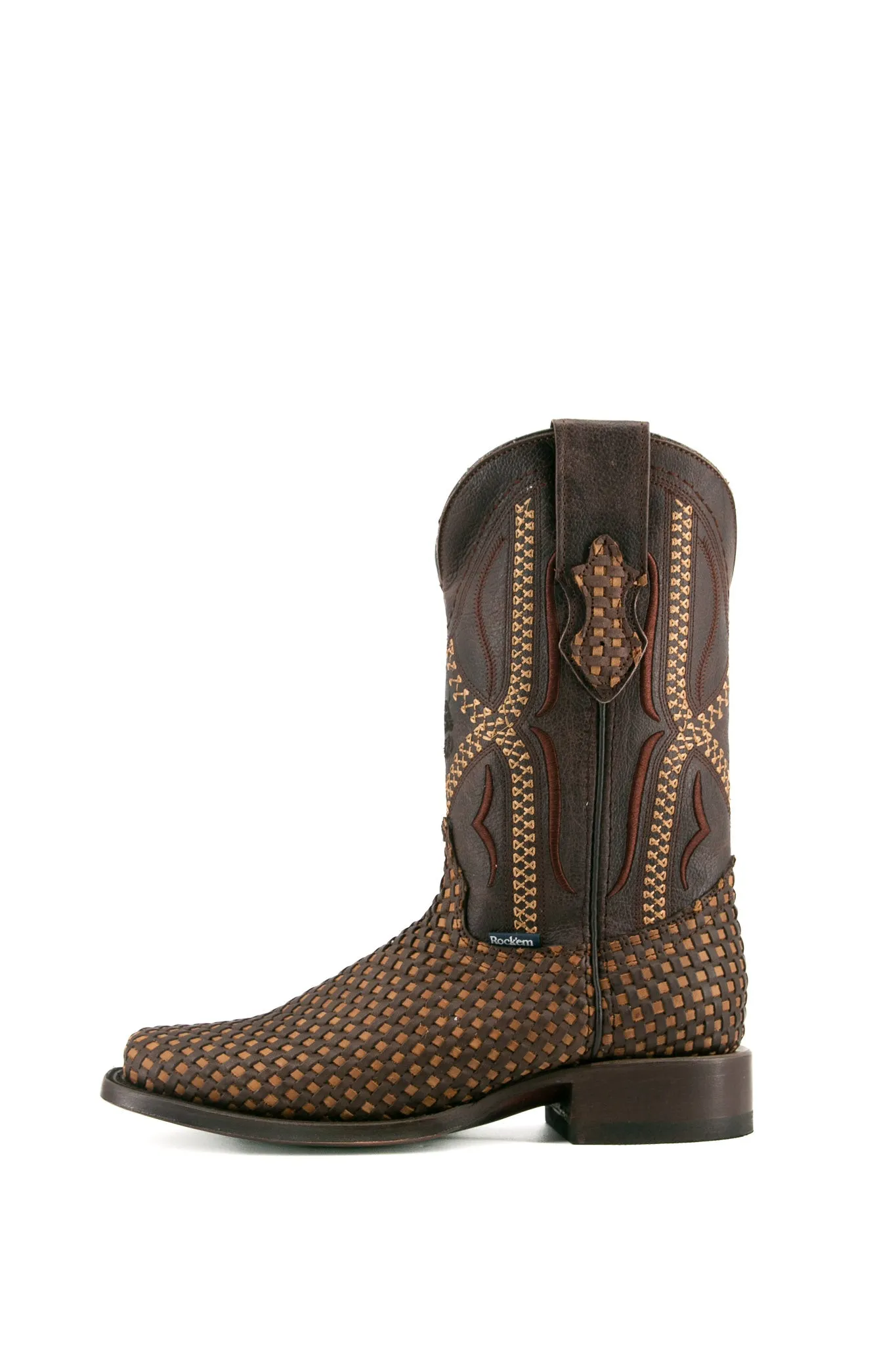 Woven Renegade Rodeo Toe Cowboy Boot