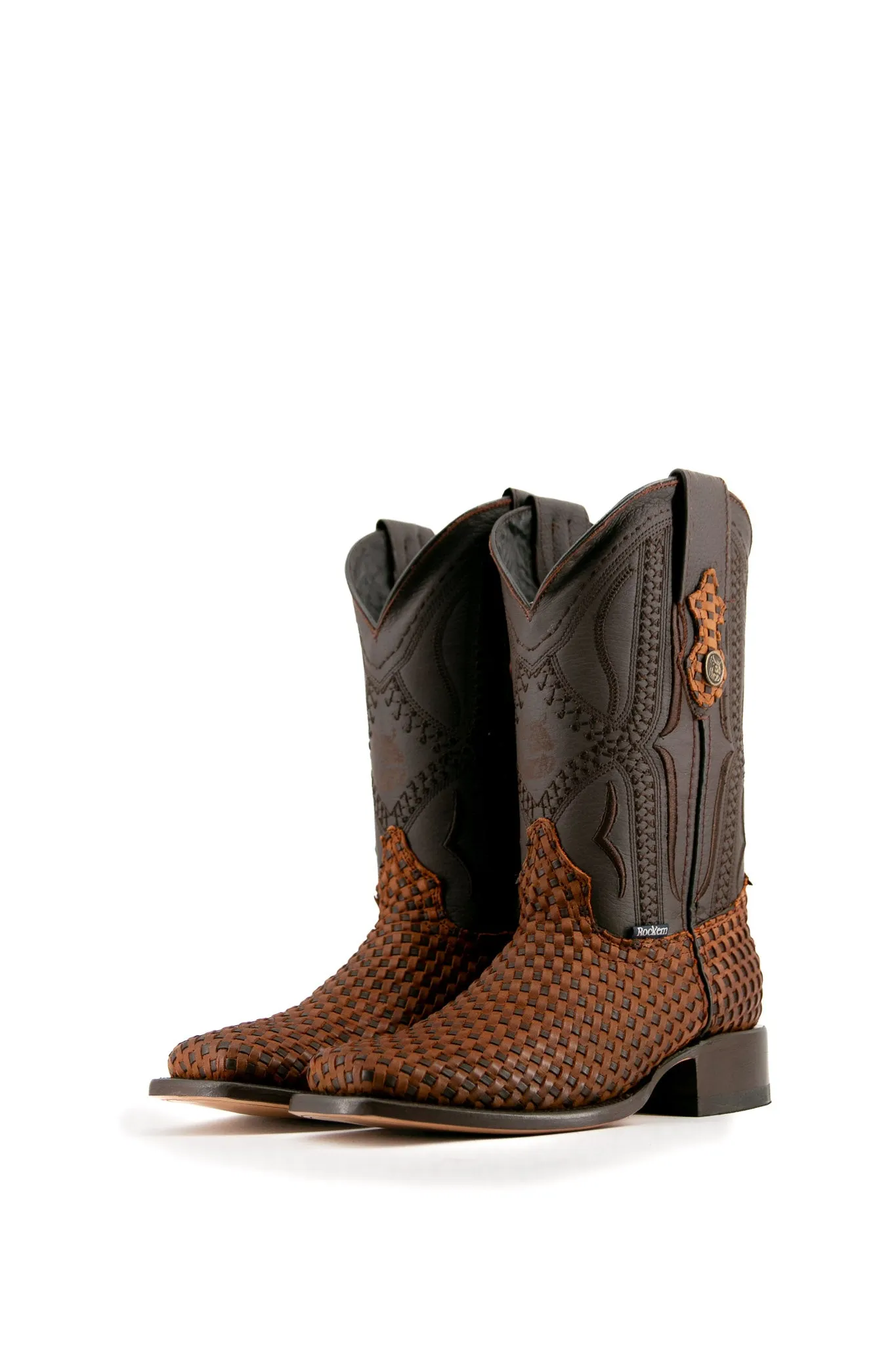 Woven Renegade Rodeo Toe Cowboy Boot