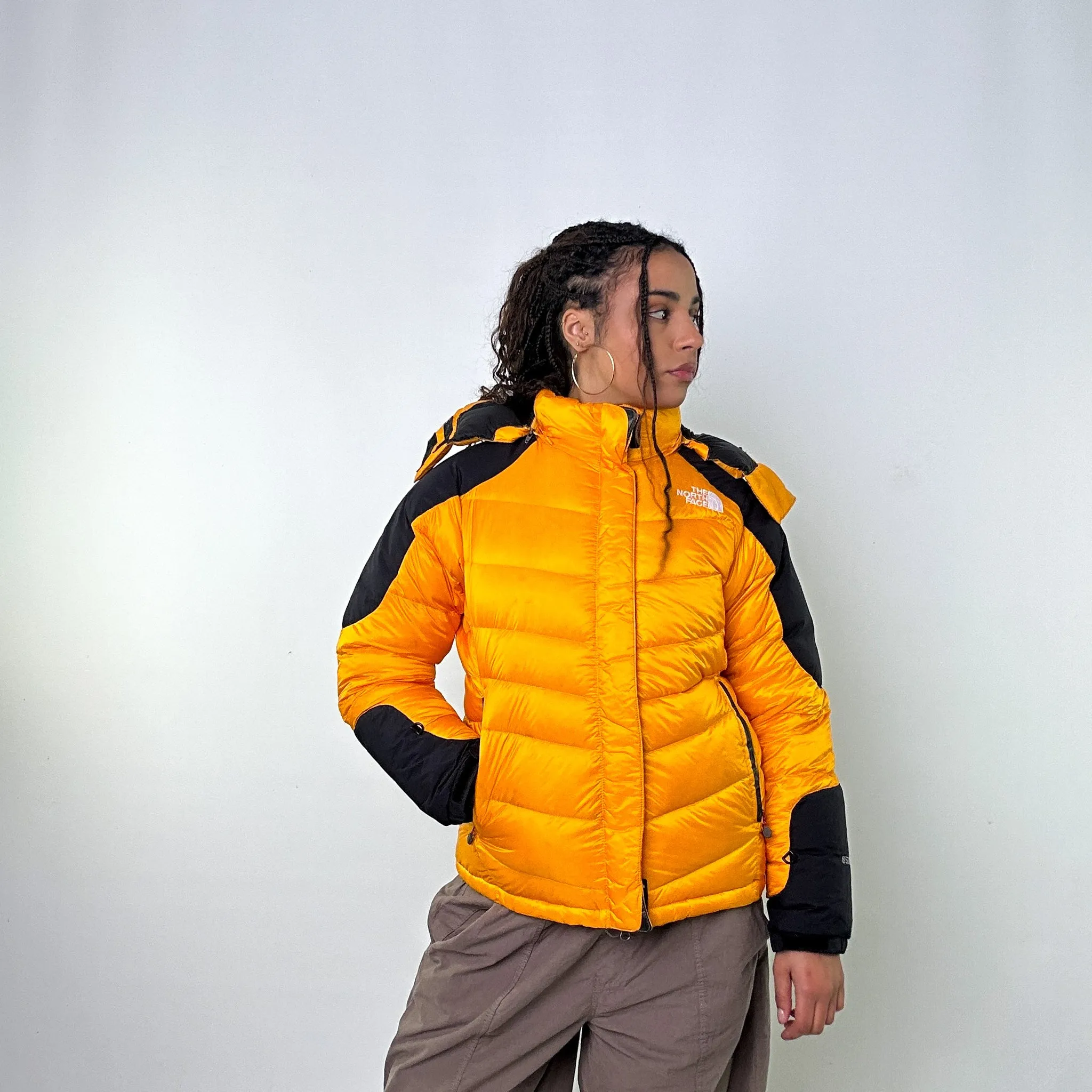 Yellow y2ks The North Face 850 Summit Series Puffer Jacket Coat (XL)