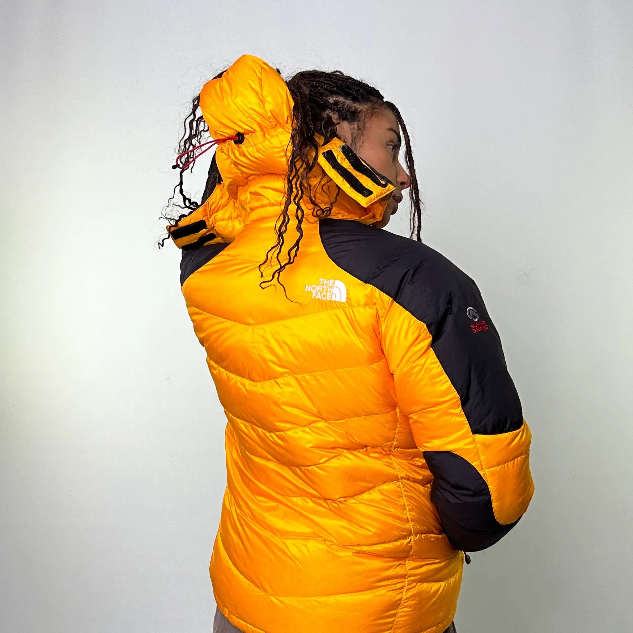 Yellow y2ks The North Face 850 Summit Series Puffer Jacket Coat (XL)