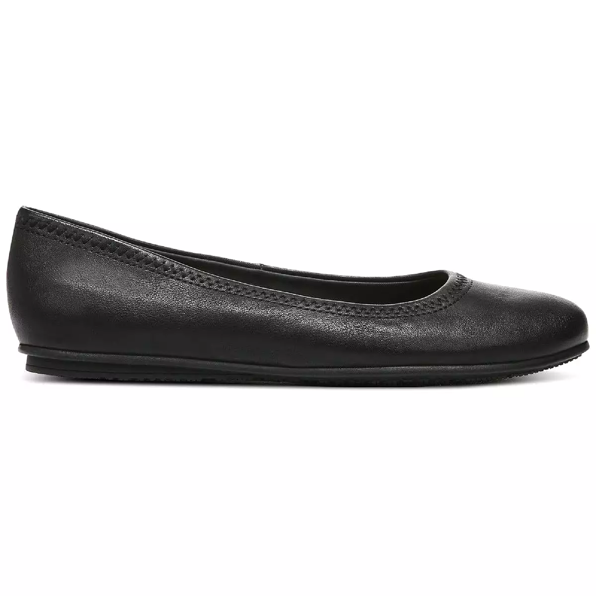 Zodiac Womens Sonia Leather Round Toe Ballet Flats